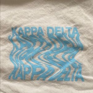 Kappa Delta Sorority White w/ Blue design Women's Shorts - small